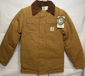 NEW Stock Carhartt Coat Duck Arctic Quilt Lined Brown C03 Chore Barn Jacket 34 - Picture 1 of 10