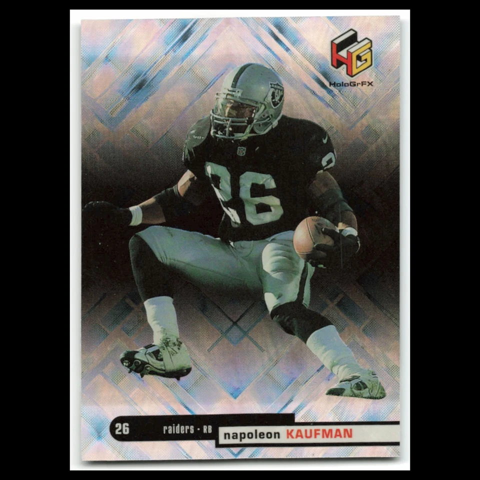 Napoleon Kaufman #42 1999 HoloGrFX Oakland Raiders Football Card NFL NM - Image 1 of 3