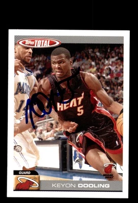 Signed Basketball Card Auto Keyon Dooling 2004-05 Topps Total #144 Miami Heat - Image 1 of 2