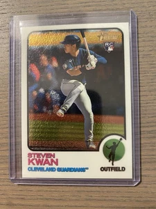 2022 Topps Heritage High Number Steven Kwan RC Rookie Chrome #783/999 - Picture 1 of 2