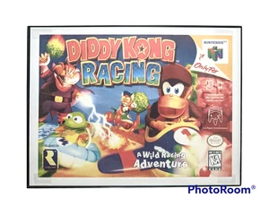 Nintendo 64 Diddy Kong Racing, Zelda, Papier Mario gerahmter Druck Poster 12"x 16" - Bild 1 von 10
