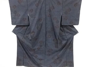 7355264: JAPANESE KIMONO / UNUSED KIMONO ENSEMBLE / SILK / DORO OSHIMA TSUMUGI / - Picture 1 of 1