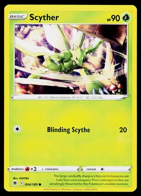 Scyther (004) SWSH10: Astral Radiance #004/189 Common - Image 1 of 2