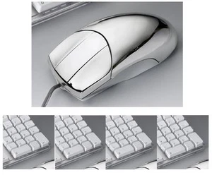 MOUSE a 3 TASTI per COMPUTER PC FISSO o PORTATILE LAMINATO in ARGENTO 925% 15248 - Imagen 1 de 1