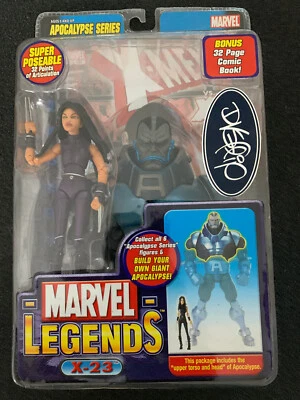 Figura Toy Biz Marvel Legends X-23 6' variante púrpura BAF Apocalypse Torso 2005 Foto 1 de 2