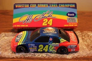 1995 Jeff Gordon #24 Dupont Chevy Monte Carlo Winston Cup campione Diecast Bank - Foto 1 di 4