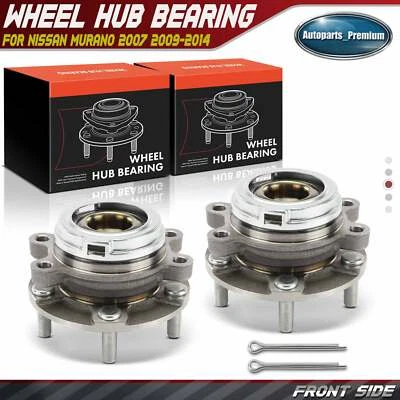 Cojinete de cubo de rueda del lado del conductor y del pasajero delantero 2 piezas para Nissan Murano Teana II Foto 1 de 4