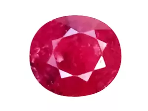 1.13CTS PINK RED NATURAL RUBY OVAL CUT LOOSE GEMSTONES WATCH VIDEO - Imagen 1 de 3
