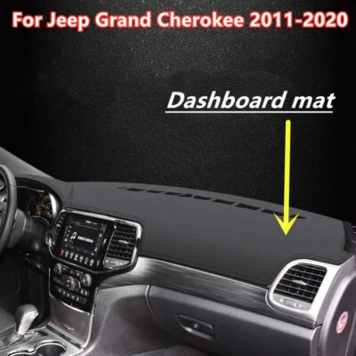 For Jeep Grand Cherokee 2011-2020 Leather Car Dashboard Cover Dash Protector Mat Foto 1 de 4