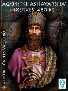 Modelos Alexandros - Khasharshaya (Jerjes), busto de resina persa 200 mm AXAG81 - Imagen 1 de 8