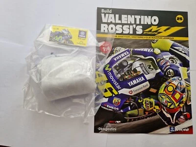 1/4 DEAGOSTINI Costruire Il Yamaha YZR-M1 Valentino Rossi Moto Parte Numero #25 - Immagine 1 di 2