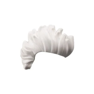 LEGO - Minifig, Hair Mohawk, Wide and Wavy - White - Picture 1 of 1