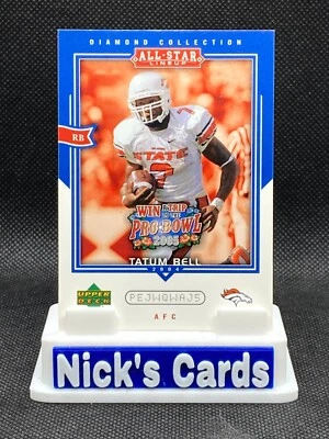 2004 Upper Deck Diamond Collection All-Star Lineup #AS41 Tatum Bell Broncos - Image 1 of 2
