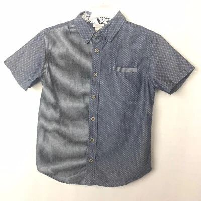 Camisa Mossimo Azul Y Blanco Manga Corta Abotonada Niños Talla M 8/10 Usada en Excelente Condición Foto 1 de 4
