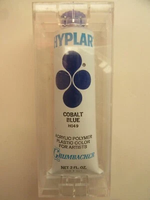 Grumbacher Hyplar, Cobalt Blue, HO49, Acrylic Polymer Plastic Color, 2 fl oz - Image 1 of 4