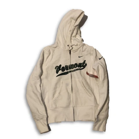 NWT New Vermont Catamounts Nike Full Zip Throwback Women's XS Hooded Sweatshirt Cover