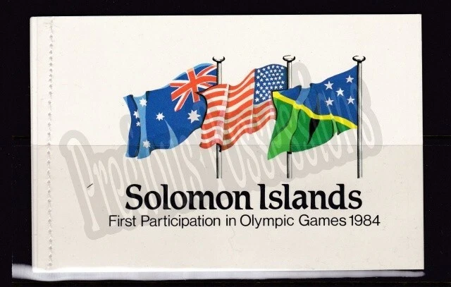 SOLOMON ISLANDS MNH MINT STAMP BOOKLET 1984 FIRST PARTICIPATION IN OLYMPIC GAMES - Image 1 of 1