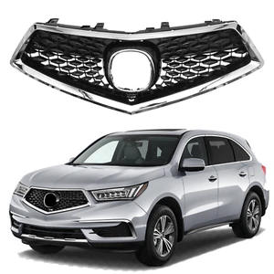 Front Bumper Upper Grille W/Chrome Molding For 2017 - 2020 Acura MDX 71121TZ5A00 - Picture 1 of 16