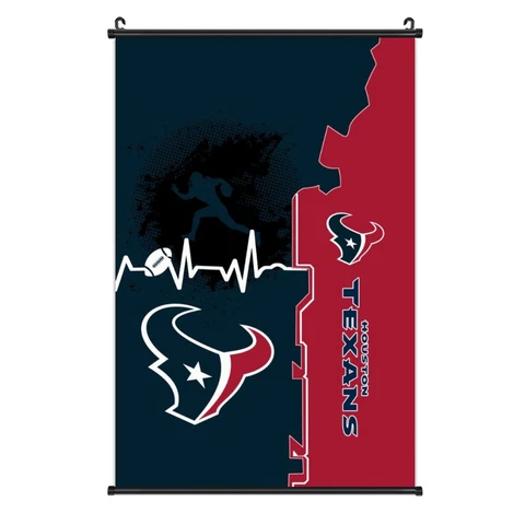 Houston Texans Poster Hangs A Picture Home Decoration Canvas+Axis+Hook 2 Cover