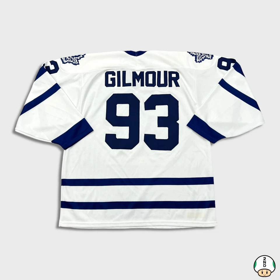 Vintage 90s CCM Doug Gilmour Toronto Maple Leafs Signed Hockey NHL Jersey Large - Image 1 of 4