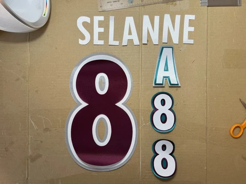 NHL 1998 Teemu Selanne #8 Anaheim Mighty Ducks UNSEWN kit for your own Jersey Cover