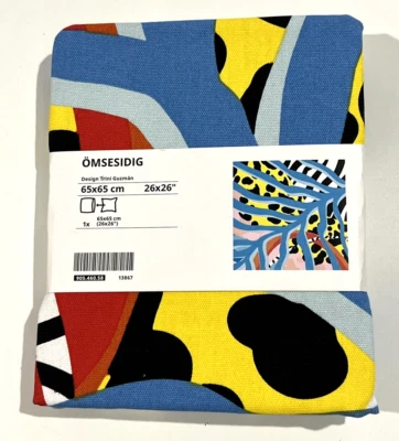 Limited Edition, IKEA Omsesidig Multicolor Cushion Cover 26x26", By Trini Guzman - Image 1 of 4