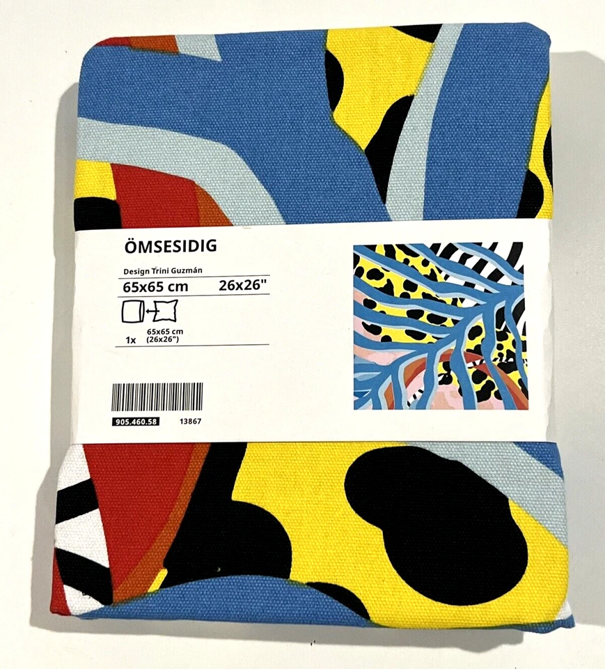 IKEA OMSESIDIG Multicolor Cushion Cover 905.460.58