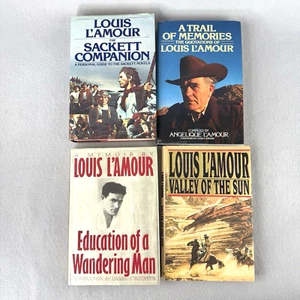 Konvolut 4 Louis L’amour Vintage Hardcover Bücher 1988-1995 Sackett Companion + - Bild 1 von 20