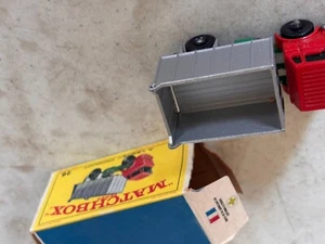 MATCHBOX 1-75 SERIES NO 26 GMC TIPPER TRUCK WITH BOX NOS - Picture 1 of 4