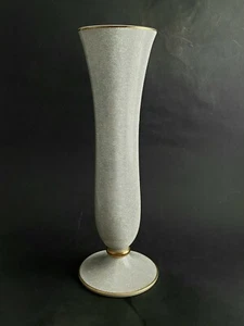 ROSENTHAL STAZIONE SELF GERMANIA CRAQUELET ORO GRIGIO H: VASO IMBUTO 29 cm - Foto 1 di 7