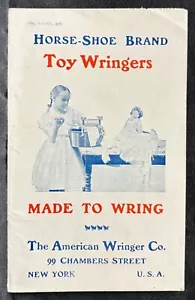 “GEM” TOY WRINGERS ADVERTISING FOLDER~LITTLE GIRL & DOLL~MOM USES IT TO WASH TOO - Picture 1 of 3