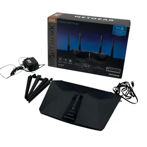 Netgear Nighthawk RAX43 ax4200 Model rax43v2 Black #UM2180 (TC) - Picture 1 of 9