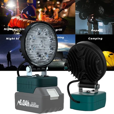 ✅ For Makita 18V Li-Ion LED Work Light Workshop Spotlight Torch Camping Outdoor