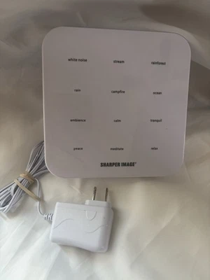 Sharper Image Digital Tranquility Sound Soother White Noise Machine 12 Sounds - Image 1 of 4