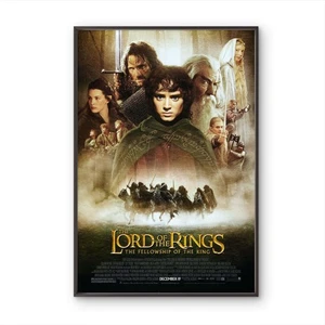 The Lord of the Rings (2001) LAMINATED  MOVIE POSTER FILM PRINT HIGH QUALITY - Picture 1 of 4