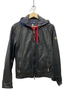ARMANI JEANS Single Riders Jacket black 46 Used - Picture 1 of 6