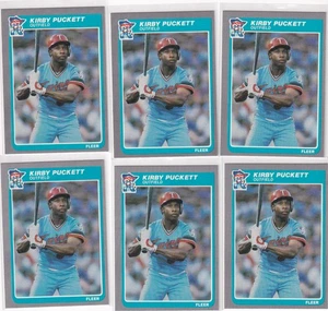 1985 FLEER KIRBY PUCKETT #286 * TWINS * ROOKIE * 6 CARD LOT HOF  OPENED VENDING - Picture 1 of 2