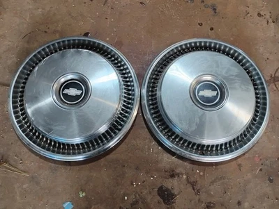 1973-1974 Chevy Camaro Chevelle Nova 14" OEM Wheel Covers Set Of 2 - Image 1 of 4