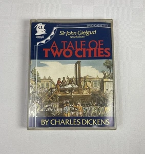 Charles Dickens - A Tale of Two Cities - Sir John Gielgud - 2 x Cassette Tapes - Foto 1 di 6