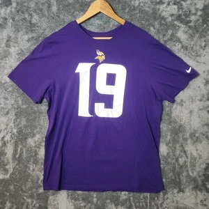 Minnesota Vikings Adam Thielen #19 NFL Football Nike T Shirt XL Purple Sport EUC - Picture 1 of 8