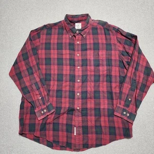 Vintage Brooks Brothers Sport Shirt Wool Plaid Button Down Men’s XL Made In USA - Picture 1 of 9