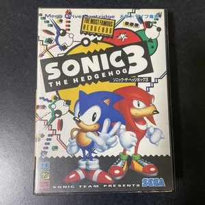 Sonic the Hedgehog 3 Mega Drive Video Game Software Japan Import - Picture 1 of 5