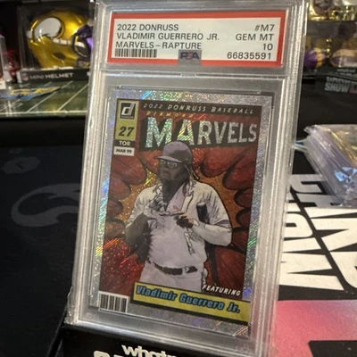 Vladimir Guerrero Jr 2022 Panini Donruss #M7 Marvels Rapture PSA 10 - Image 1 of 2