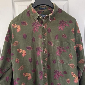 Van Heusen Winterweights Vintage Corduroy Men’s Large Long Sleeve Button Up - Picture 1 of 8