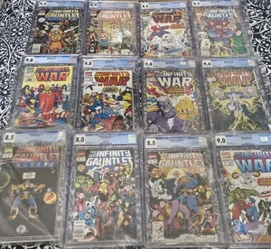 Infinity Gauntlet/War All 12 #1 2 3 4 5 6 X2 Complete CGC Set Marvel Comic X-Men - Bild 1 von 2