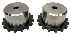 Lot of 2x Tsubaki CR5016-J Roller Chain Sprocket 1/2" (13mm) Bore - Picture 1 of 3