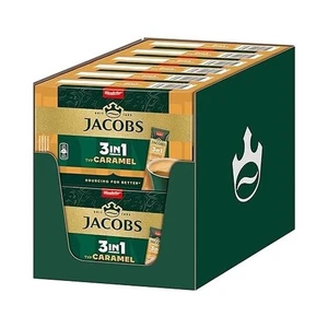 Jacobs 3-in-1 Caramel, Instant Coffee Sticks, 12 x 10 Sticks, 120 Drinks - Bild 1 von 4