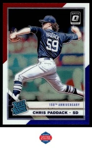 2019 Donruss Optic #88 Chris Paddack Red, White & Blue 150th #/150 - Picture 1 of 2