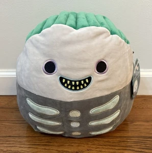 2021 Barrel Squishmallow Disney's Nightmare Before Christmas Plush 12" Inch Gray - Picture 1 of 10