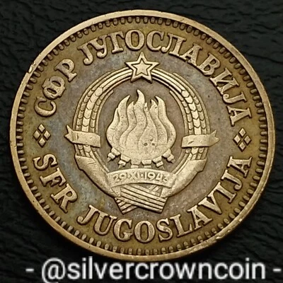 Yugoslavia SFR 10 Para 1981. KM#44. Brass Ten Cents coin. Last year issue. H - Image 1 of 4